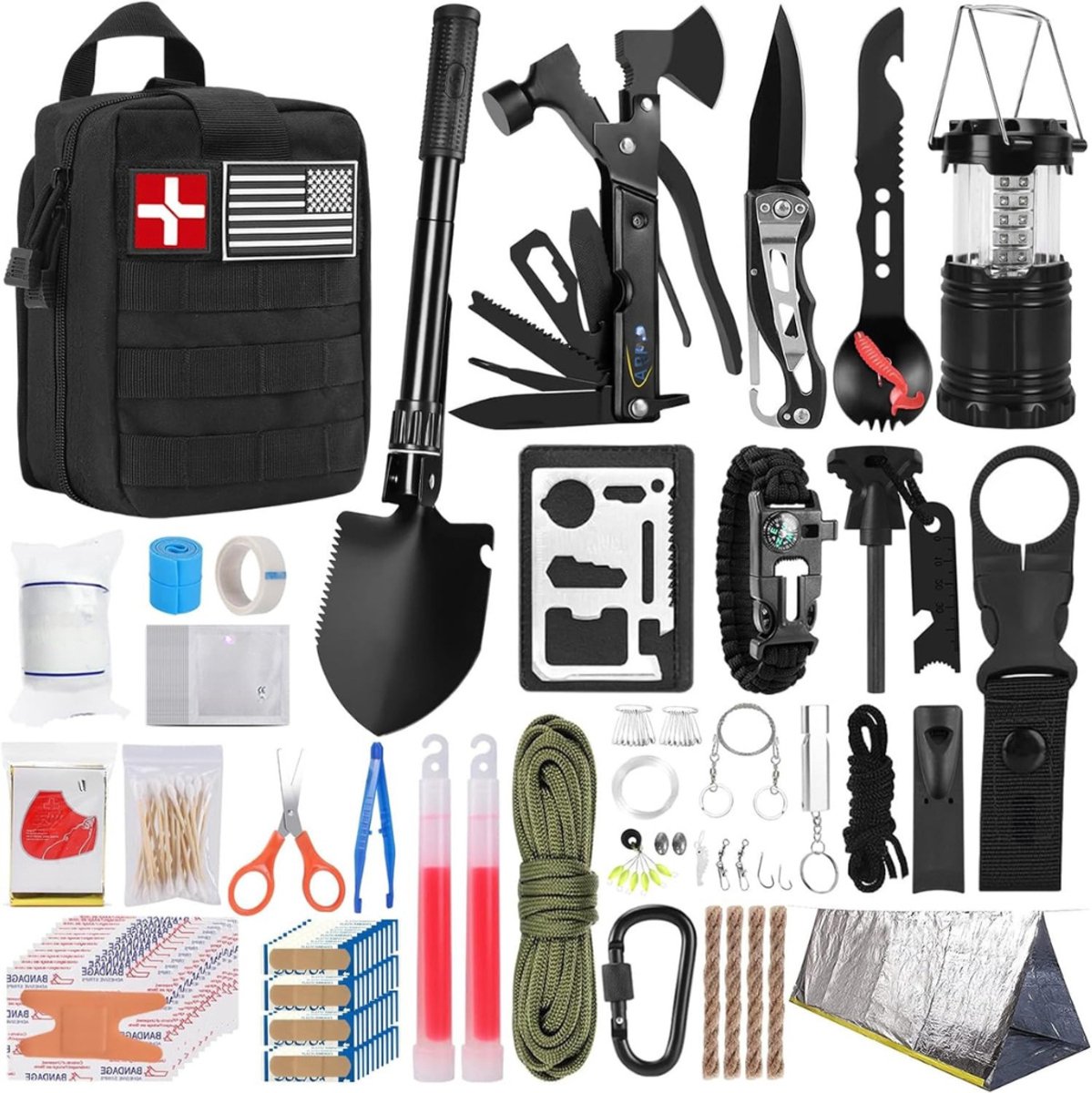 GTB® Noodpakket voor Thuis Overheid - Noodpakket voor Thuis - Overlevingspakket - Compleet pakket - 170 Elementen