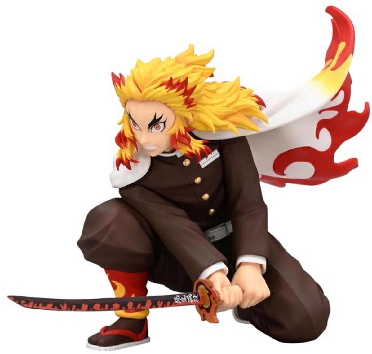 Demon Slayer: Kimetsu no Yaiba Noodle Stopper PVC Statue Rengoku Kyojuro Battle Ver. 10 cm