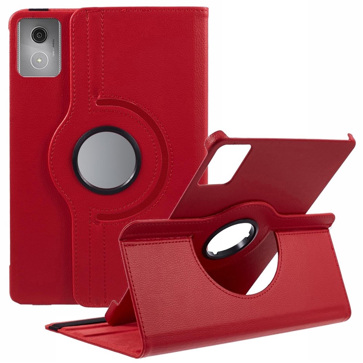 Coverup Tablethoes geschikt voor Lenovo Idea Tab 11 Hoesje - 360° Rotating Book Case - Rood