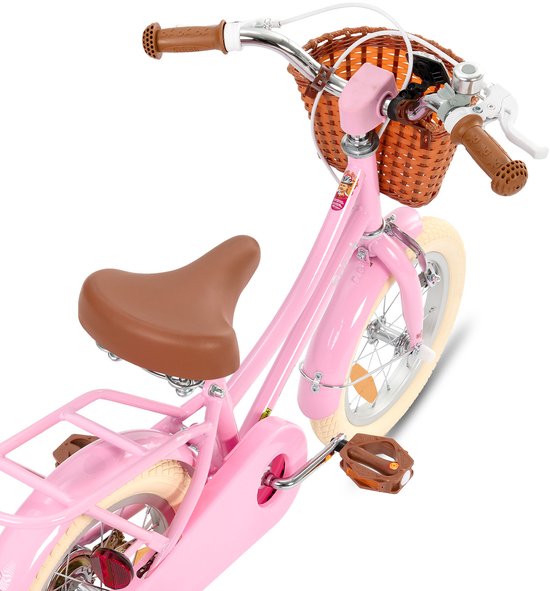 Stitch Manchi Meisjesfiets - 12 Inch - Zijwieltjes - Bell - Handrem - Voor V-Brake en Achter Trommelrem - Roze van STITCH — afbeelding 3