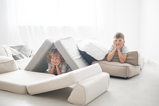 Moje - Bouclé Lounger - Bouclé Cream van MOJE. — afbeelding 3