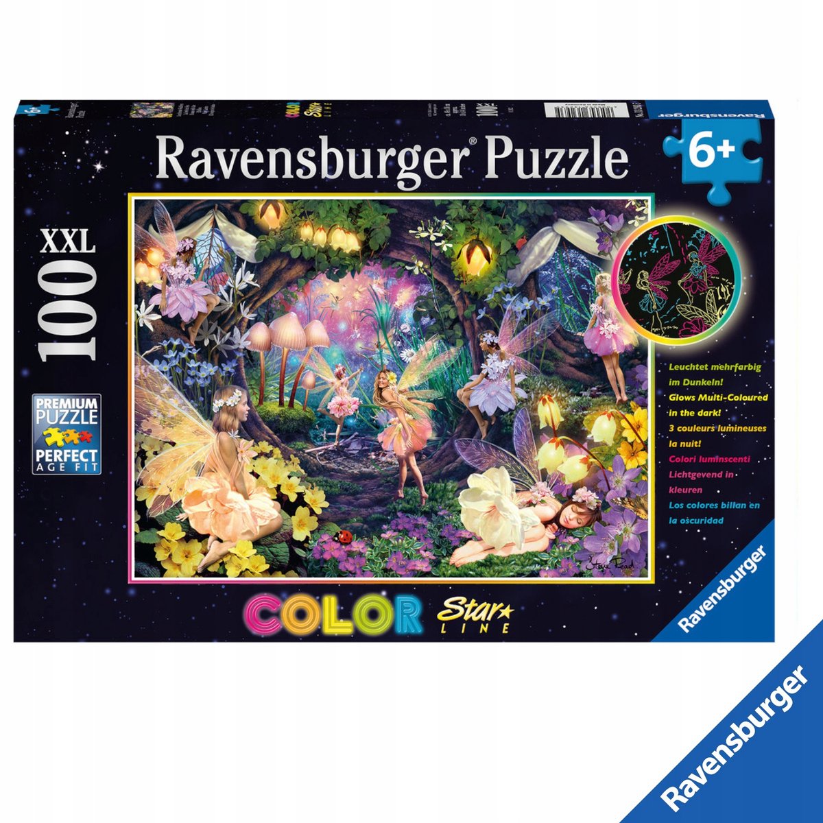 Ravensburger XXL 100-delige Puzzel: Feeëntuin