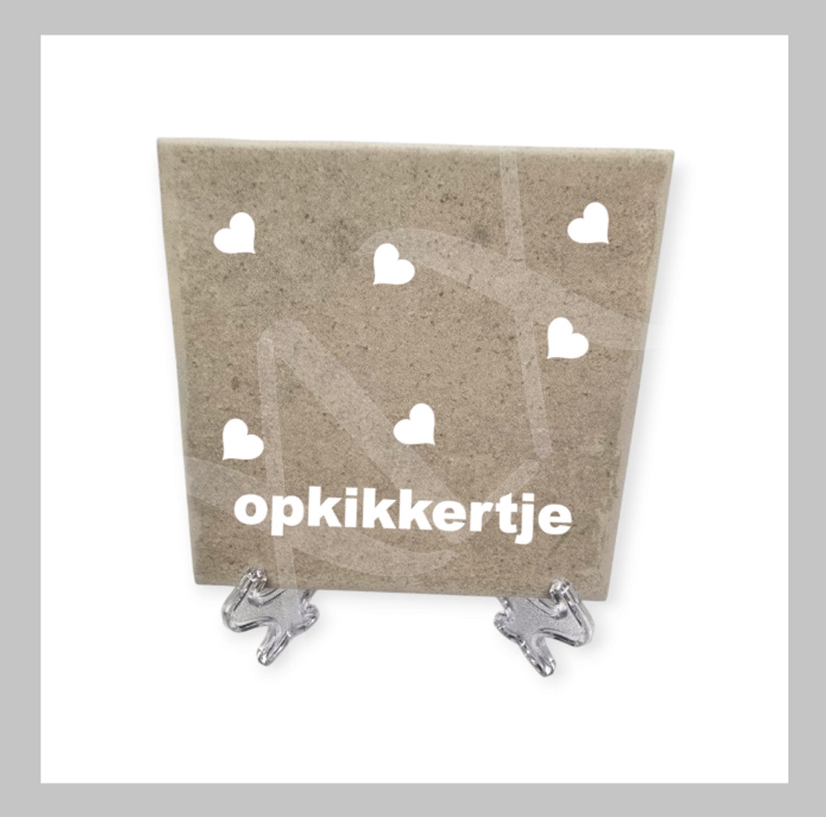 Spreuktegeltje, Tegeltje met tekst: Opkikkertje, Tegeltje, Cadeau, Tegeltje met tekst, Tekst tegeltje, XLX®