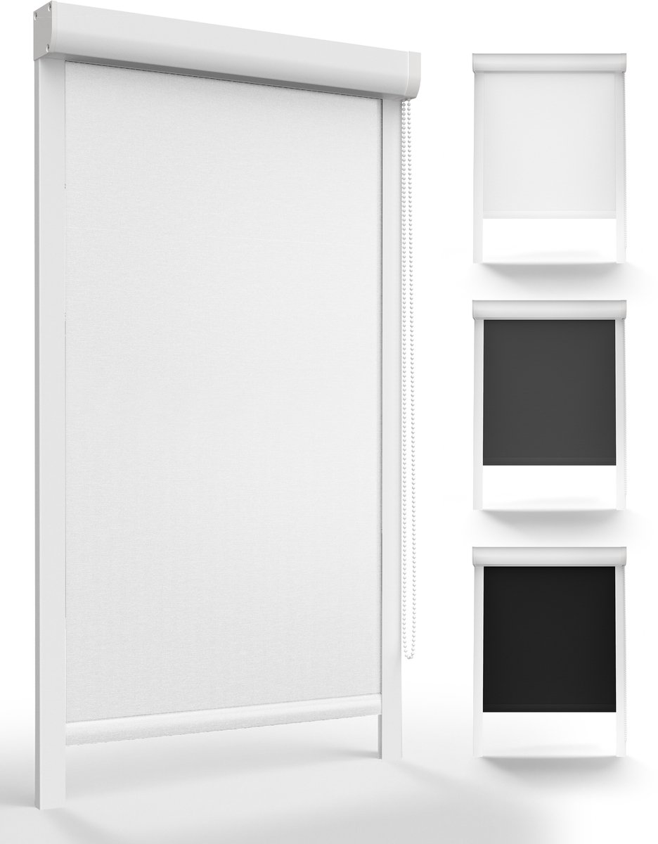 Sol Royal Rolgordijn - 90x175cm Wit - SolReflect K24 Verduisterend â€“ Rolgordijnen