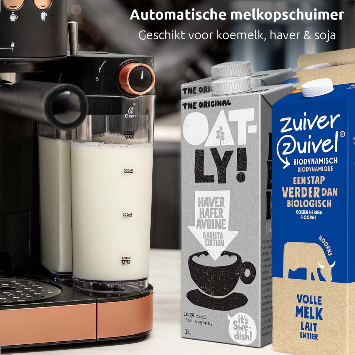 Blumill Koffiemachine Pistonmachine 1470W Zwart/Rosé - afbeelding 2