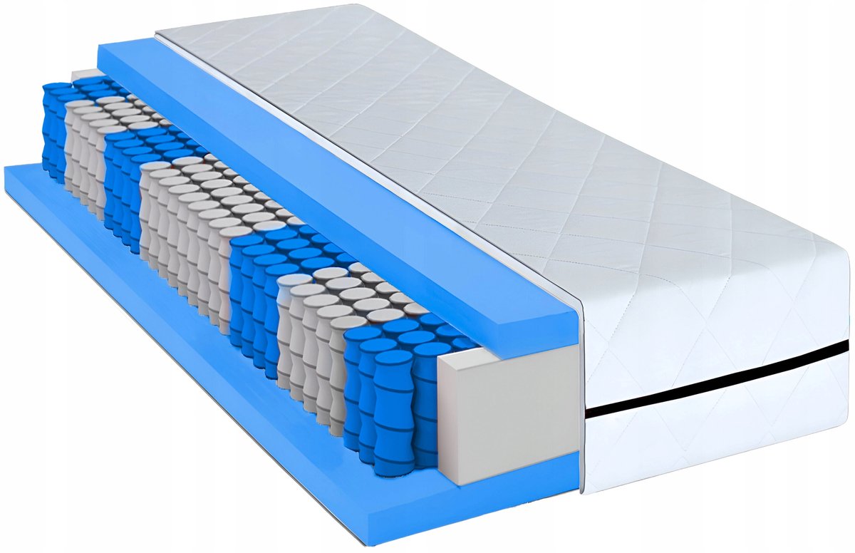 Materac kieszeniowy 120x200 H3 dwustronny Blanco