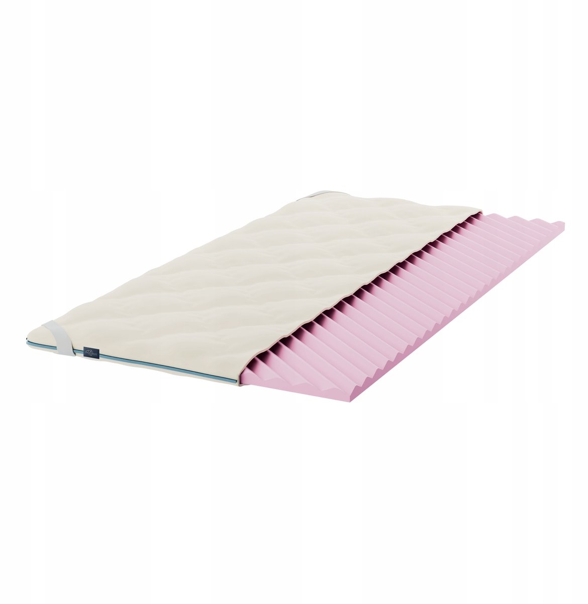 Nakładka na materac 140x200 cm, piankowa, ryflowana, 4 cm grubości
