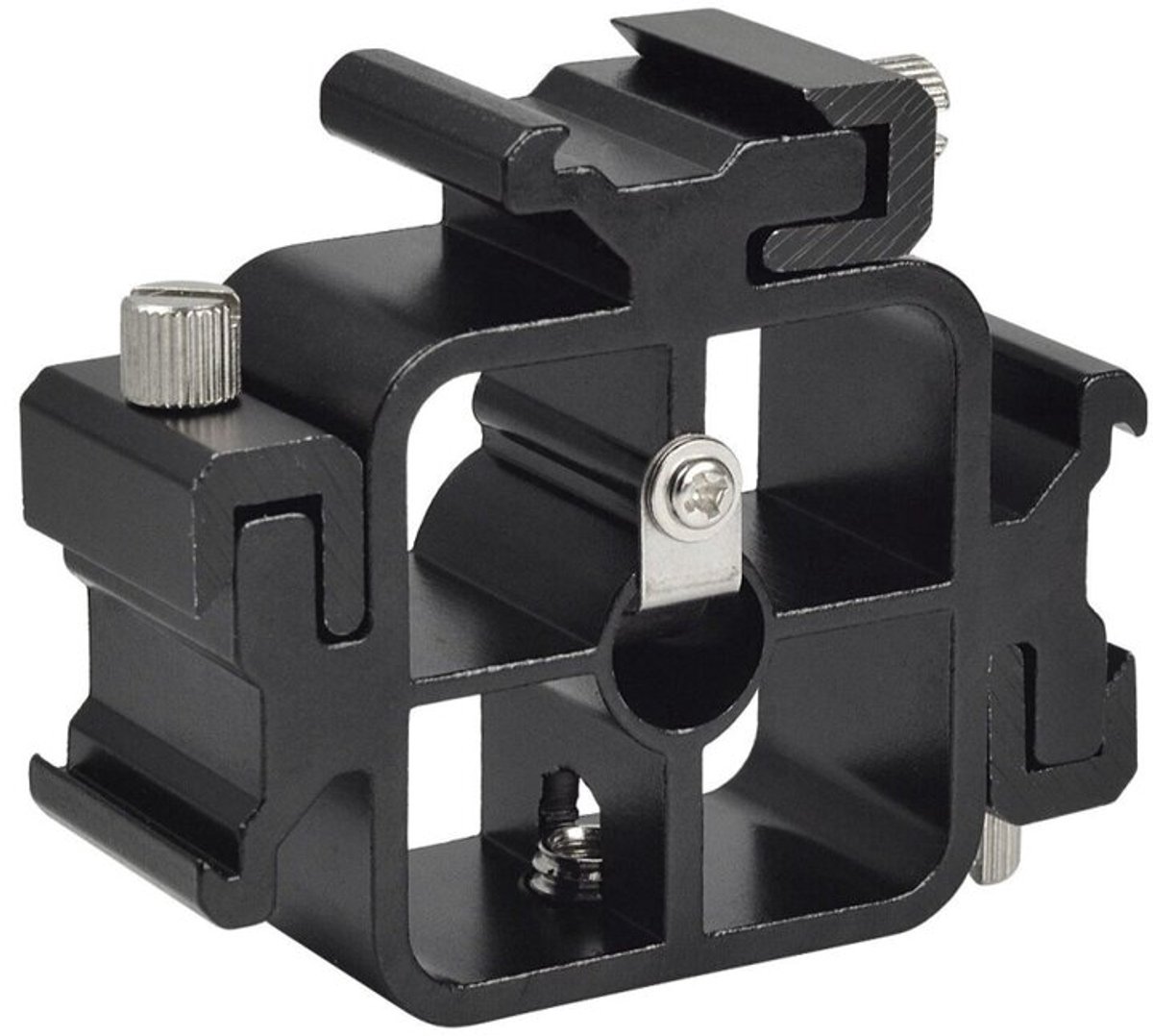 Verstelbare Hotshoe Flash Mount / Flitshouder voor 2 Flitsers - Type: D5-04