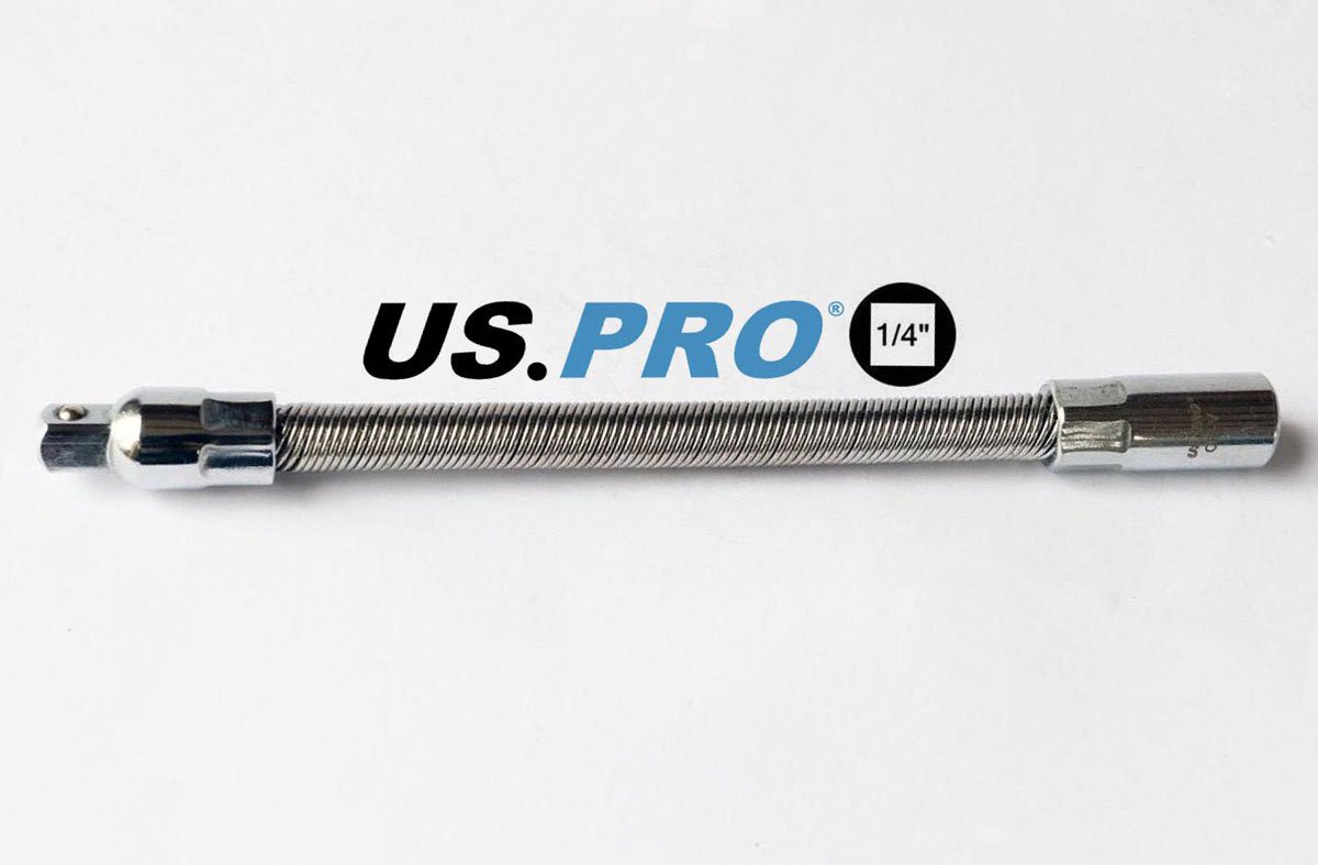 Flexibel verlengstuk met een 1/4" opname en 150 mm lang