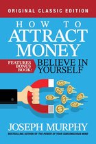 Boekomslag: 'How to Attract Money' in grote witte letters, met een hand die geld aantrekt met een magneet. 'Original Classic Edition'.