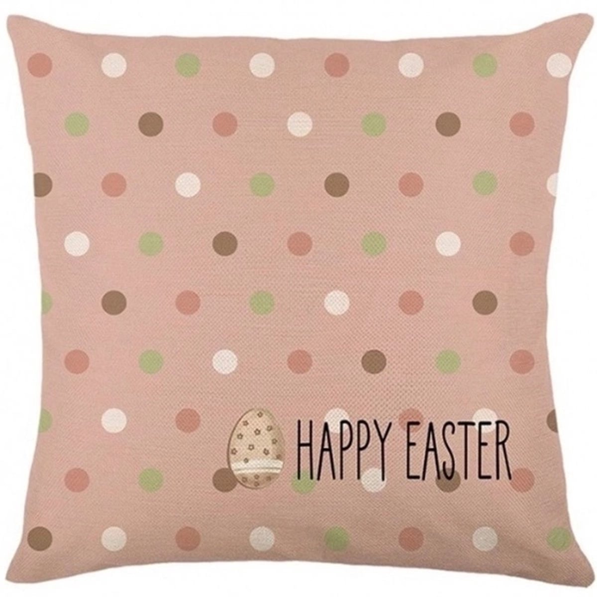 ECARLA Paas Kussenhoes 45x45cm Happy Ester Sierkussen