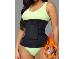 Verstelbare Waist Trainer - Maat XL -Met Rits en Klittenband - Op maat aan te passen - Gemakkelijk te dragen, ook tijdens sporten! Buikband, Afslankende Taille-trainer, Fitnessaccessoires - Korset