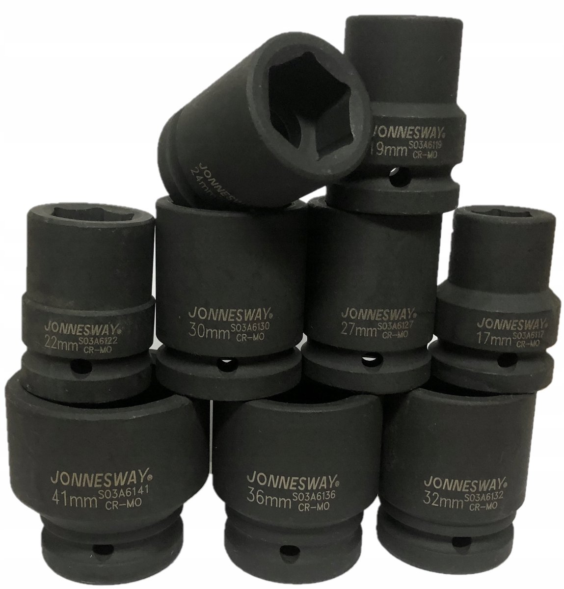 Jonnesway Krachtdoppenset 3/4" 17-41 mm Cr-Mo
