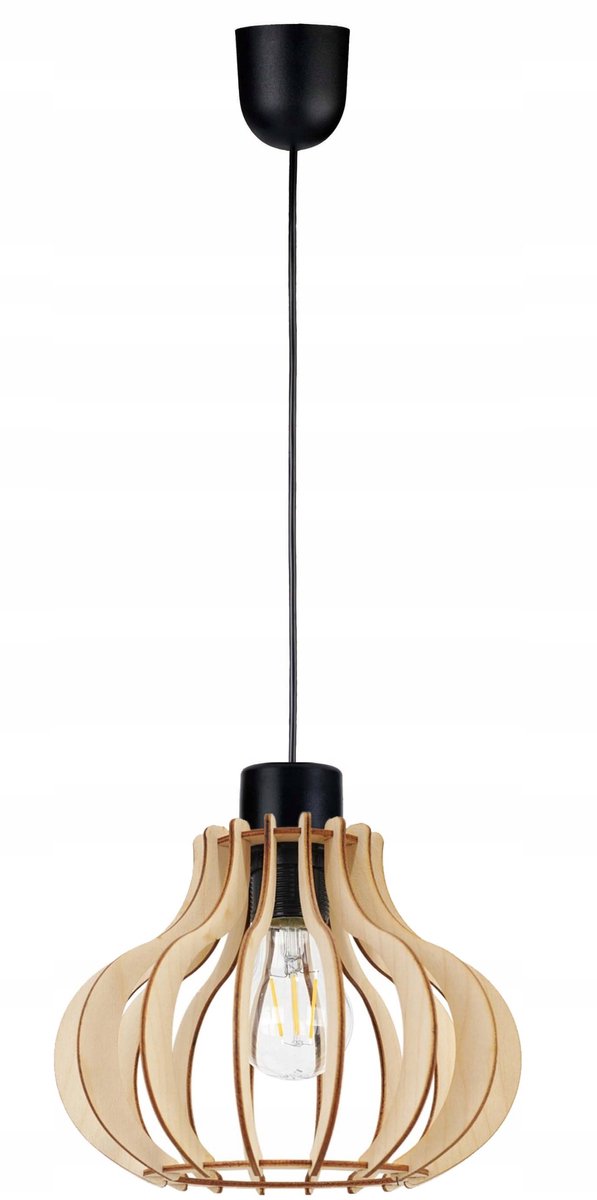 Hanglamp Loft Hout E27 - Stijlvol en Modern