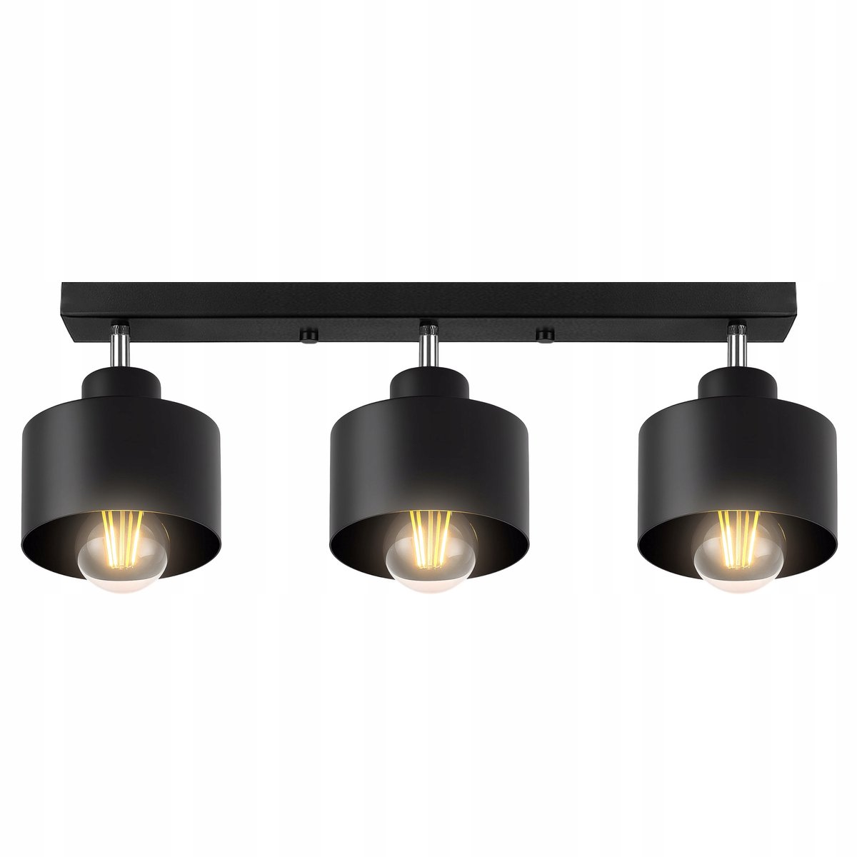 Moderne zwarte hanglamp Loft E27 3-Lichts Keuken Salon