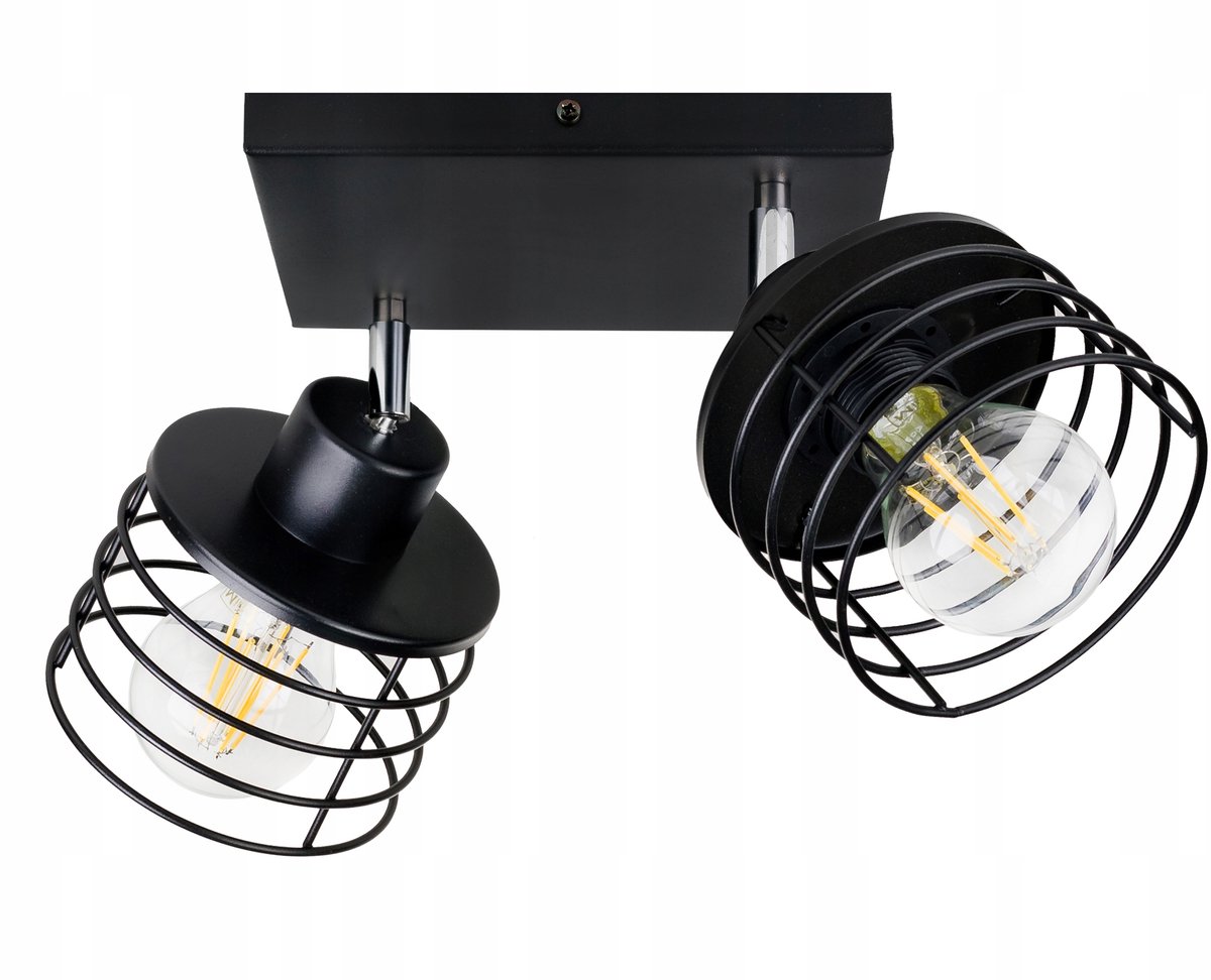 Verstelbare Plafondlamp met Veerontwerp, 2xE27