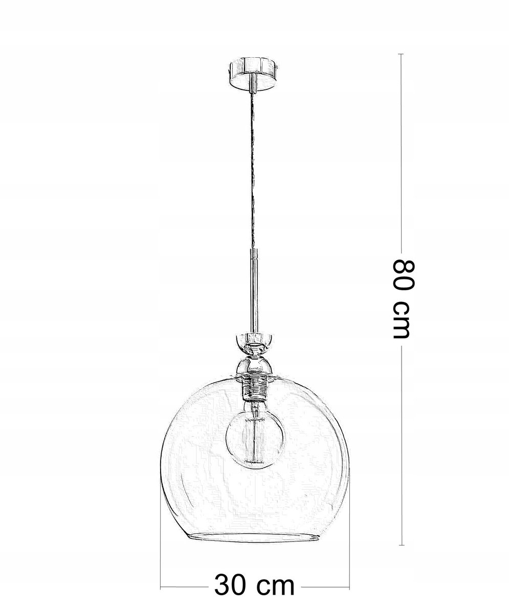 VIX Moderne Hanglamp 1-lichts transparant melkglas 1578