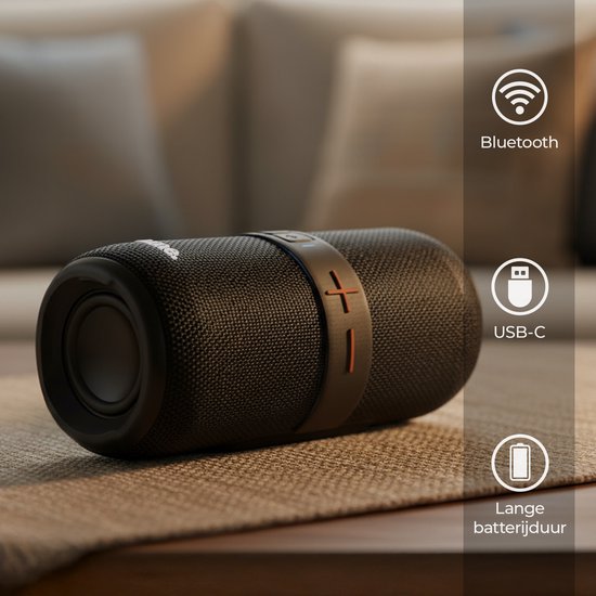 Sonume Base - Draadloze speaker - 60 Watt - IPX5 Waterbestendig - Zwart van Sonume — afbeelding 2