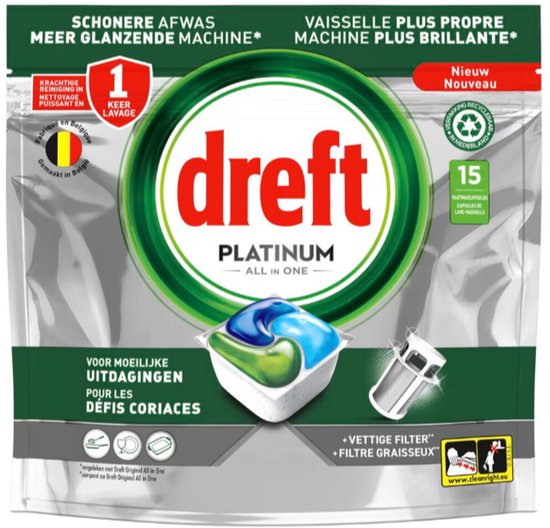 Dreft Platfinum All-in-one vaatwascapsules