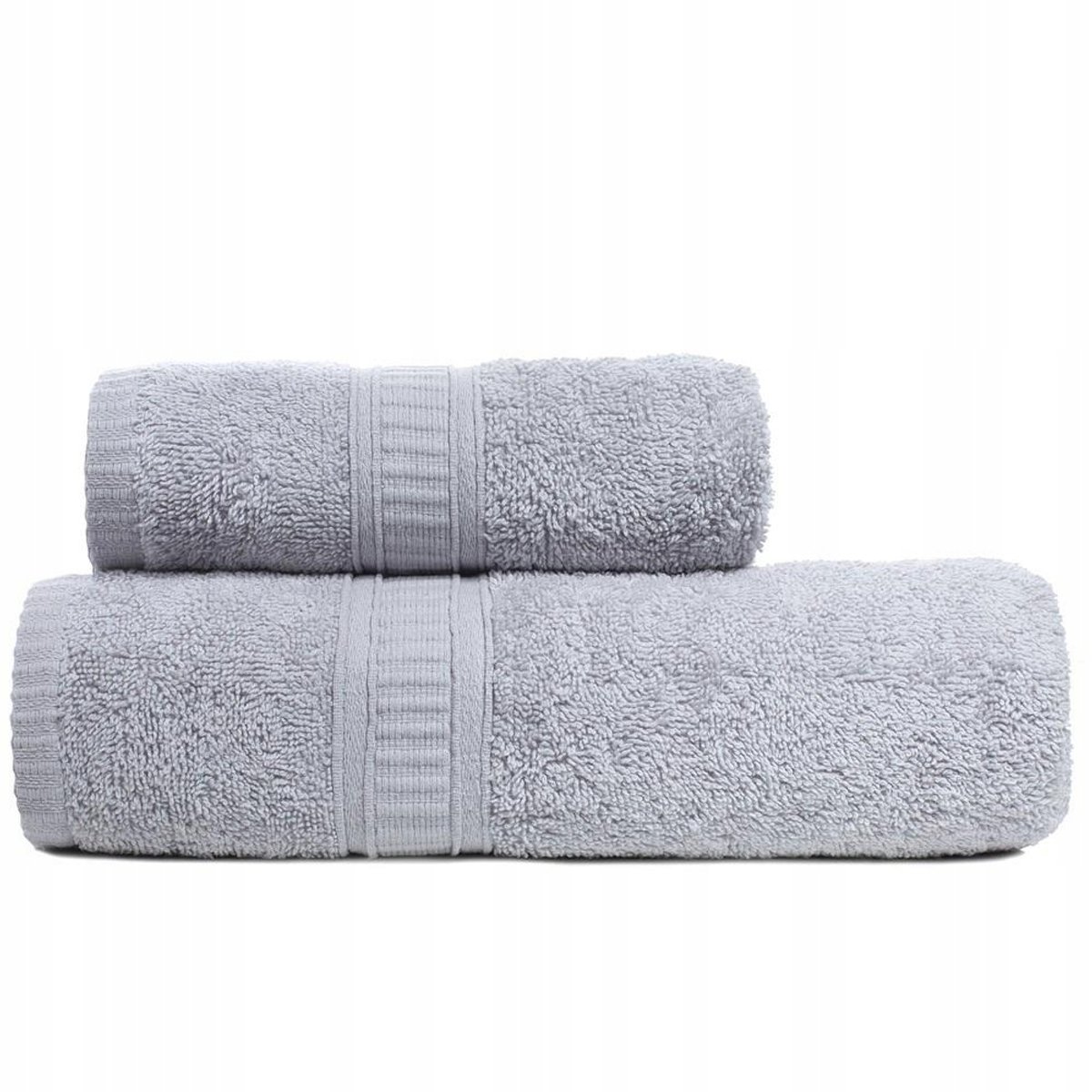 ZARATEX Charlie Handdoek 50x90cm Zilver Katoen 500g/m²