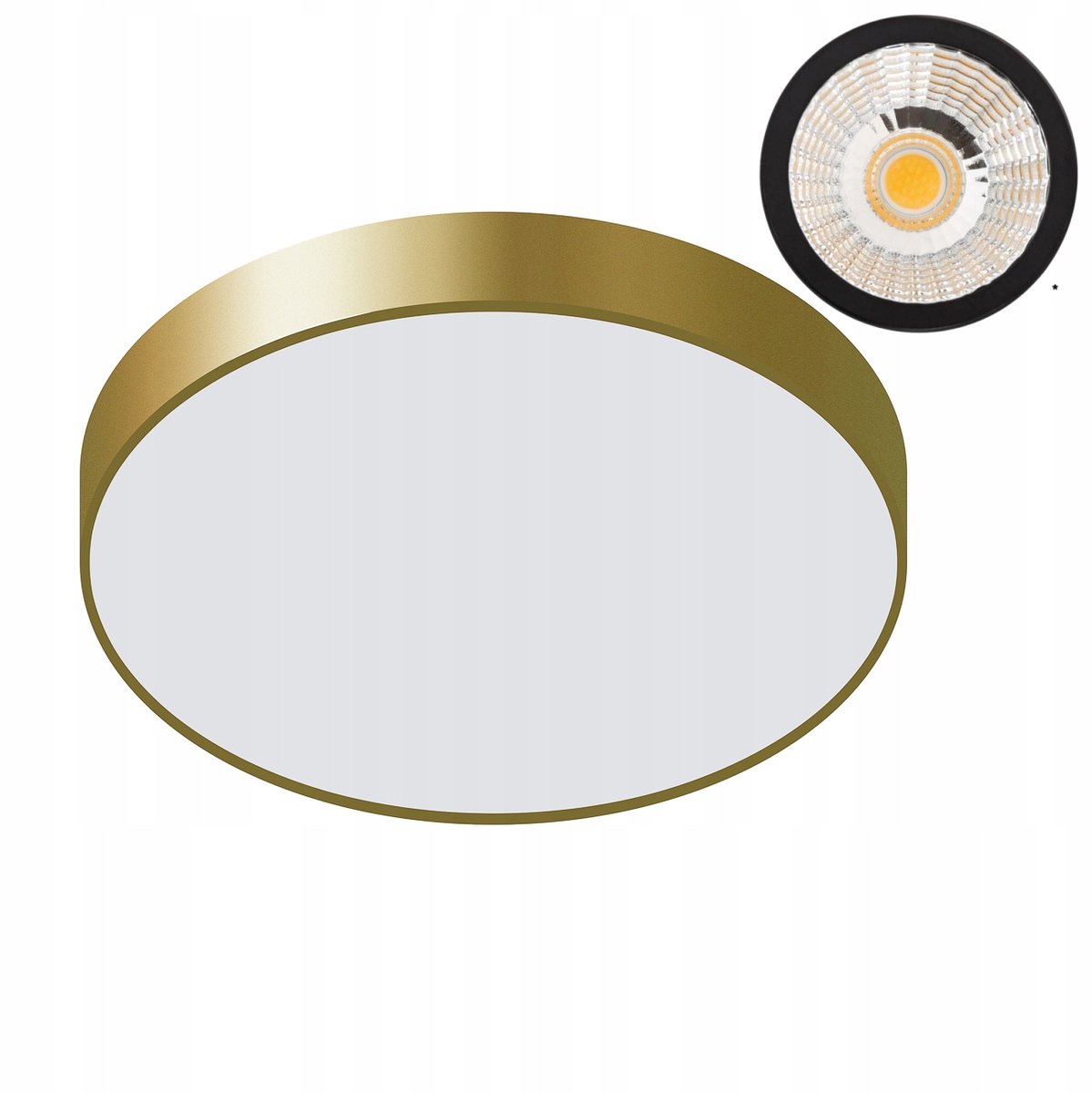 Italux Orbital LED Plafond Rond Goud 40cm 30W Warm Wit