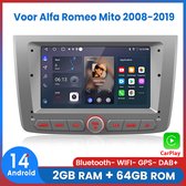 Autoradio Android 13 Pour Alfa Romeo Mito 2008-2016 - Écran Tactile 7 Pouces, CarPlay/Android Auto Sans Fil, GPS WiFi, 2Go+64Go