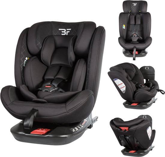 Bebies First Meegroei Autostoel 360º Groep 0/1/2/3 I-Size & Isofix Prestige - Zwart