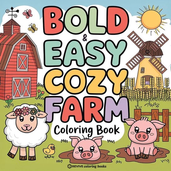 Bold & Easy Stress Relief Coloring Books- Bold & Easy Cozy F ... - cover