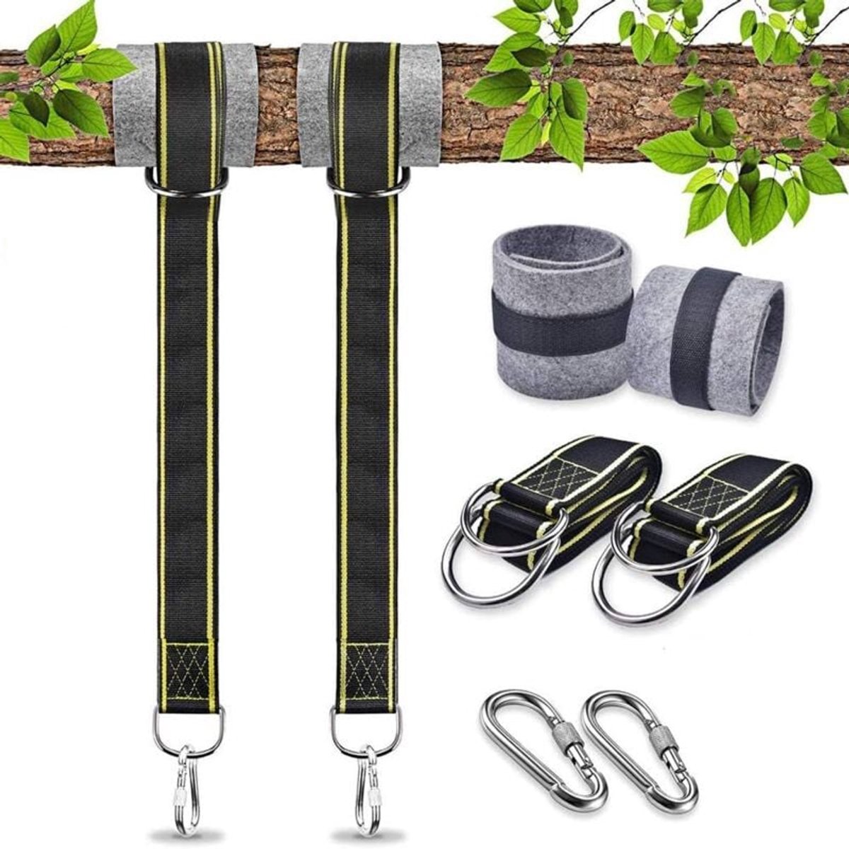 Hammock Attachment - Swing Strap Attachment For Hanging Chair - Rope - Outdoor Swing Accessories, 2 X 1.5 M