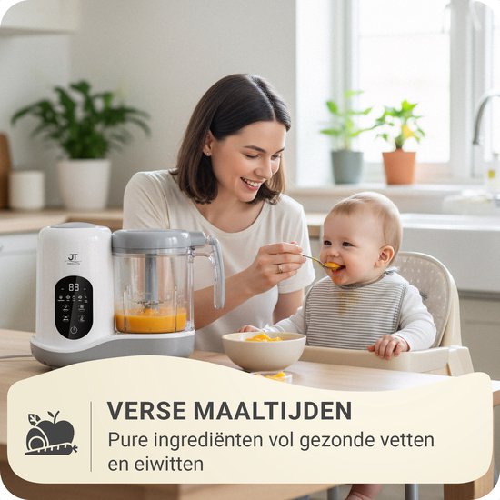 JT Products Baby Blender En Stomer - Baby Foodprocessor - Babycook - Baby Cooker - Babyvoedingmaker - Baby Food Maker - Baby Food Steamer - Baby Stoomkoker - Stomen, Blenden, Ontdooien, Opwarmen, Steriliseren van JT Products — afbeelding 3