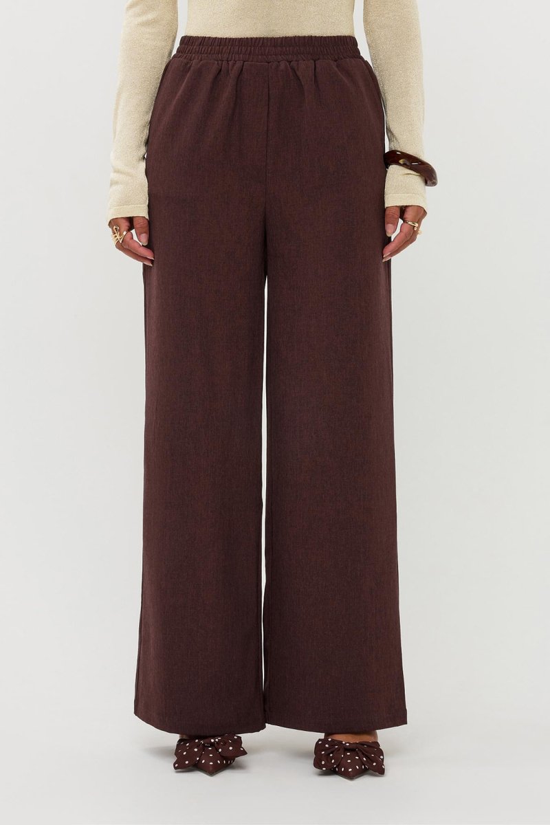 Ydence Pants Yade Broeken Dames - Bruin - Maat XS