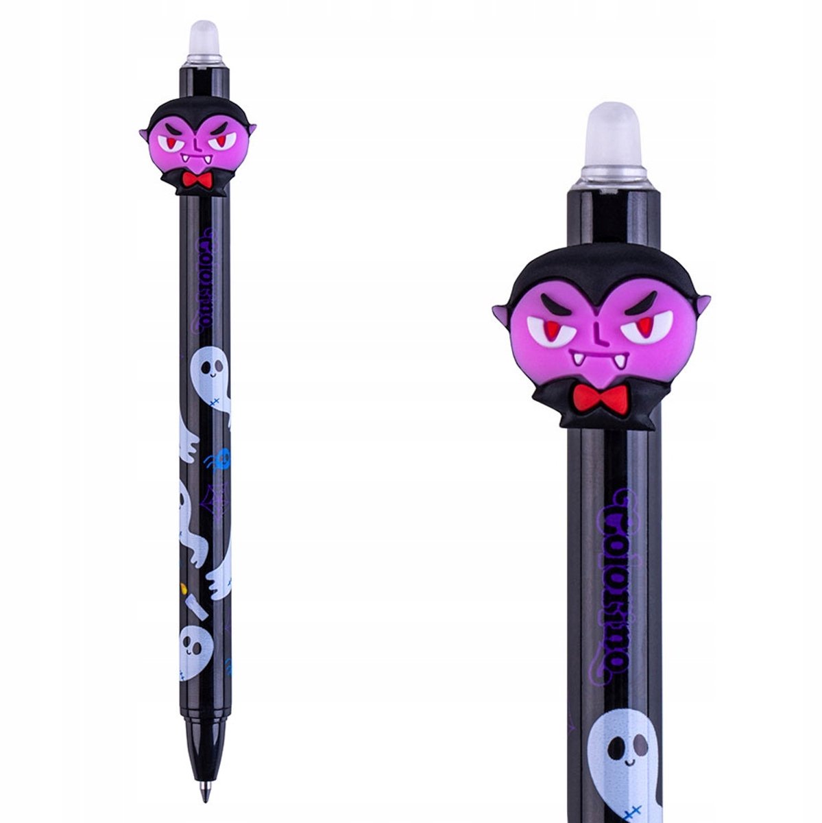 Colorino Uitwisbare Pen Halloween Vampire - Blauwe inkt, 0,5 mm