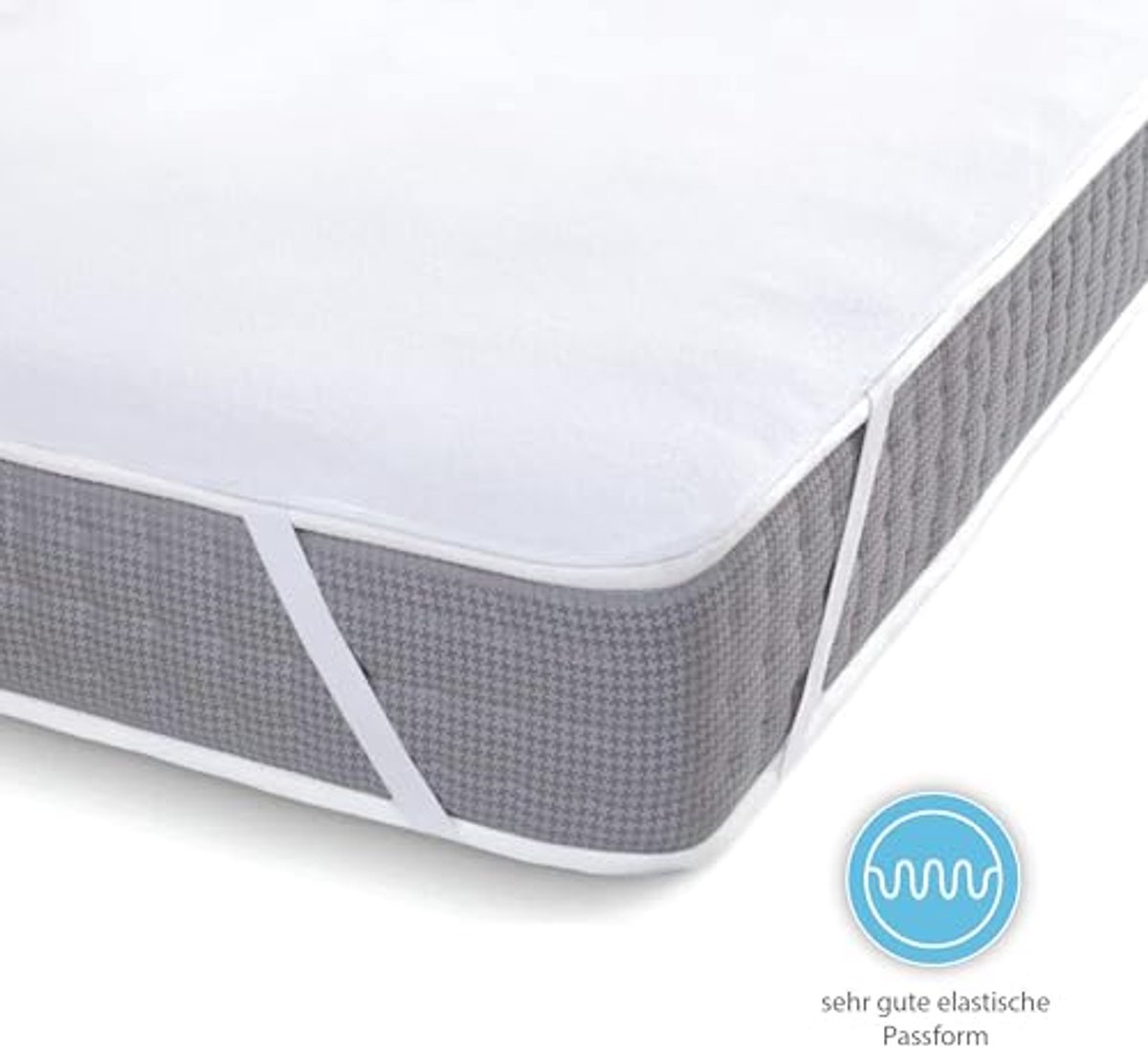 Waterdichte matrasbeschermer voor optimaal comfort | Ademend, anti-allergisch en wasmachinebestendig | Set van 2 (90 x 200 cm)
