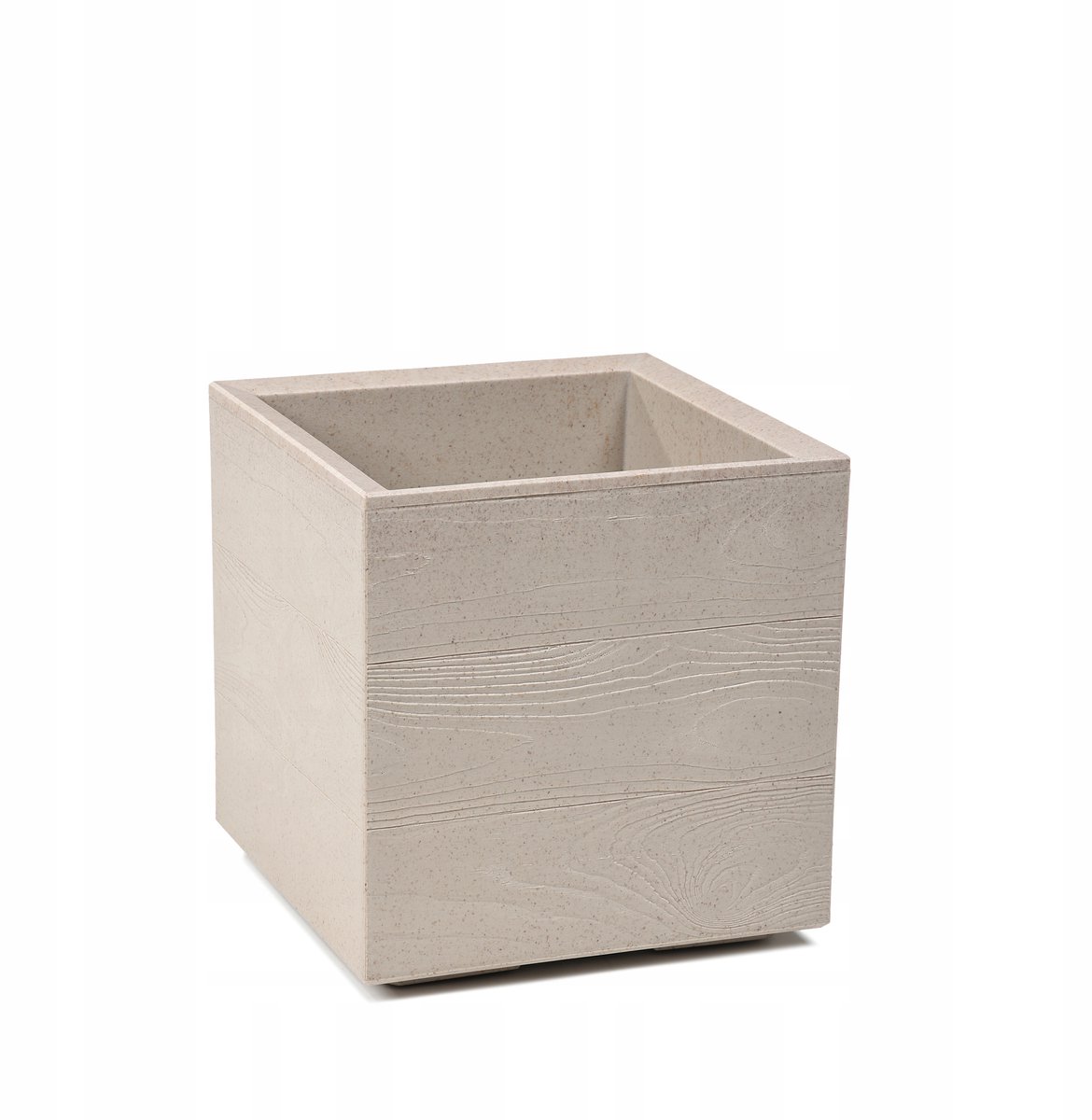 KARO plantenbak op wielen 30x30x30cm, hout design, espresso kleur