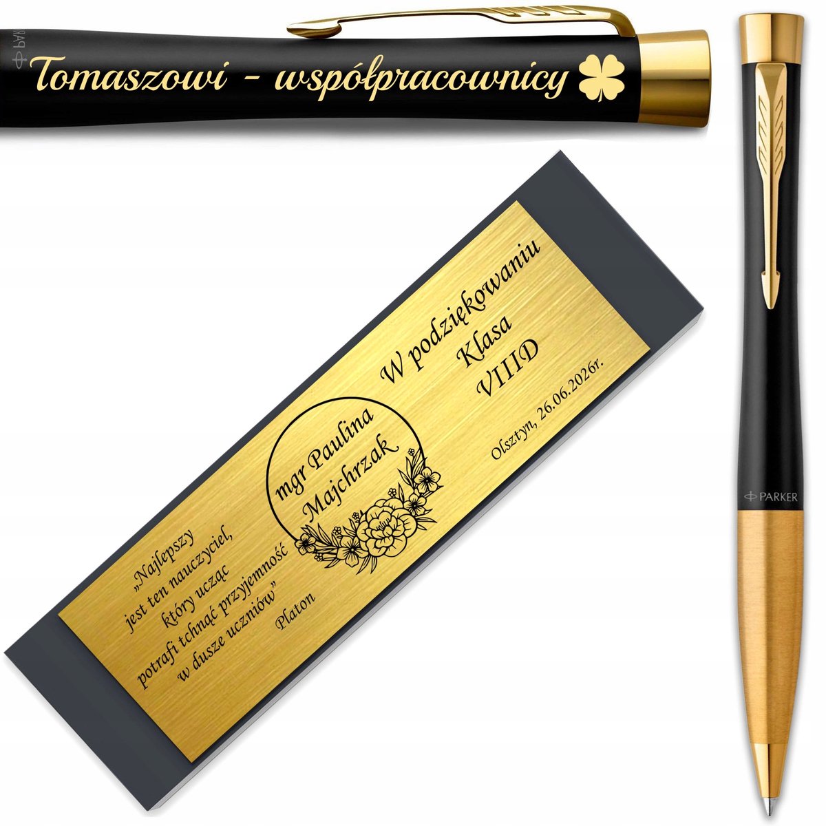 Parker Urban GT Zwart Verguld - Gepersonaliseerde Pen