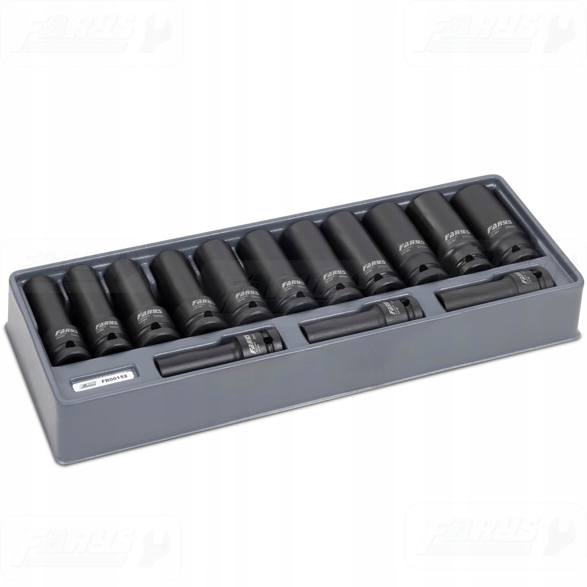 14-delige Lange Slagdoppen Set 1/2" Premium Kwaliteit