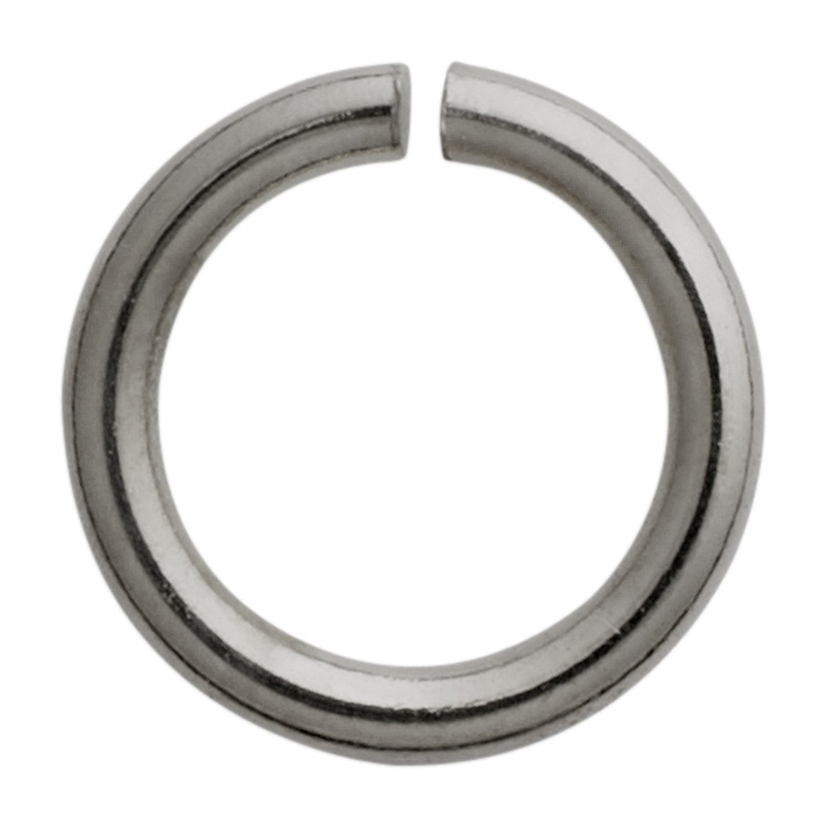 Springring rond roestvrij staal - wit Ø 5,00 mm, dikte 1,00 mm