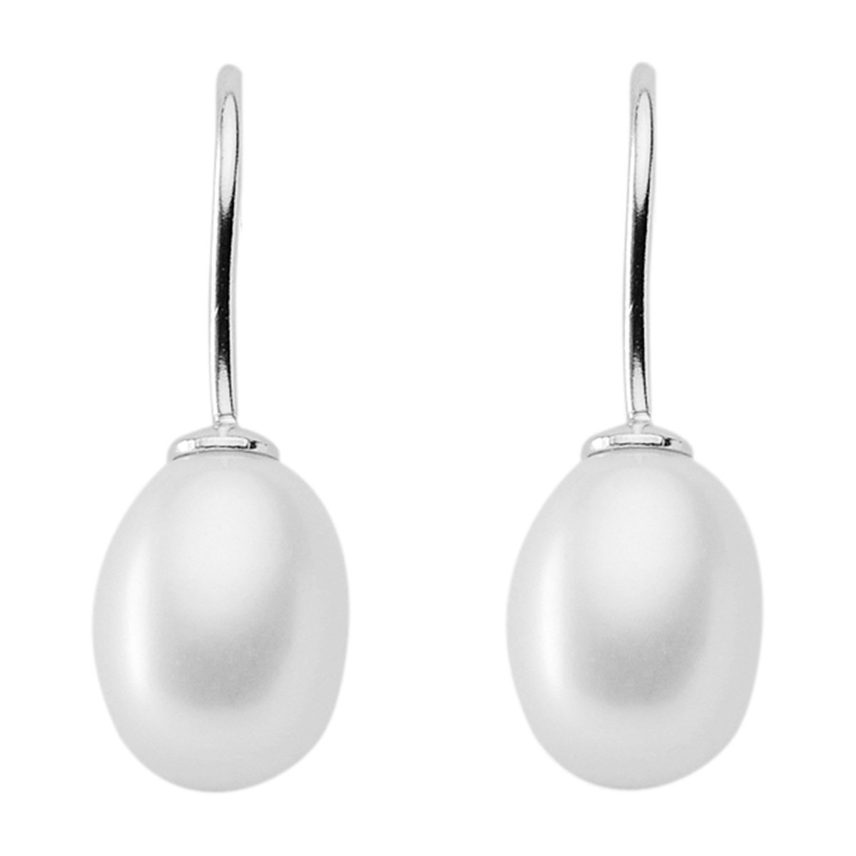 Oorbellen Bü. Zilver 925-rh zoetwaterparel