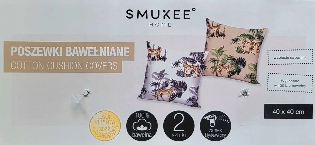 Smukee Sierkussenhoes 40x40 cm - 2 Stuks Katoen