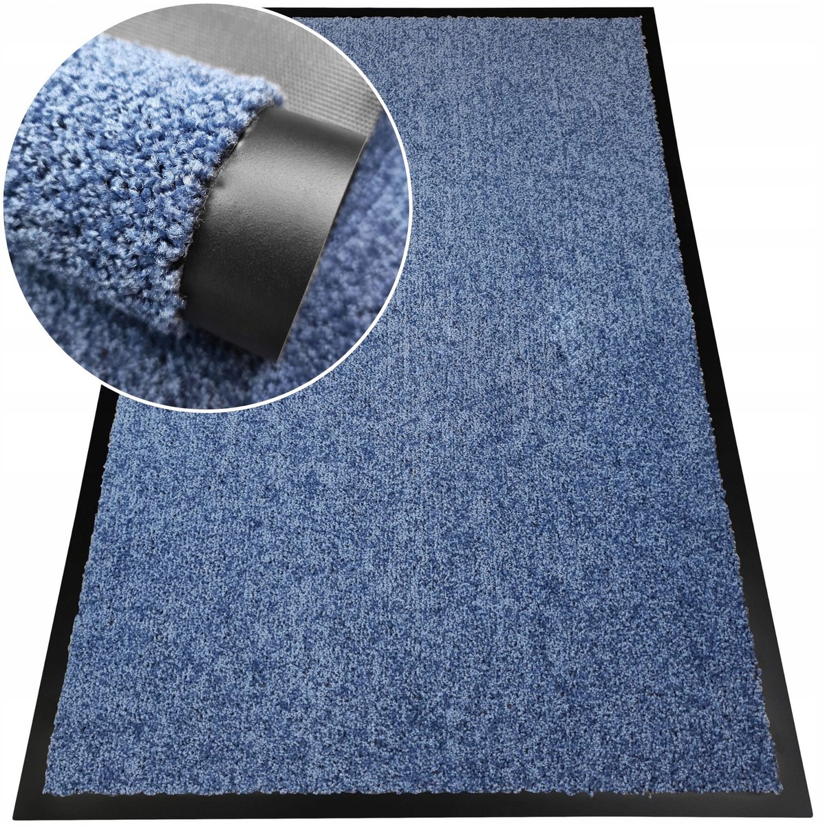 Blauwe Deurmat 80x120 cm - Absorberend en Elegant