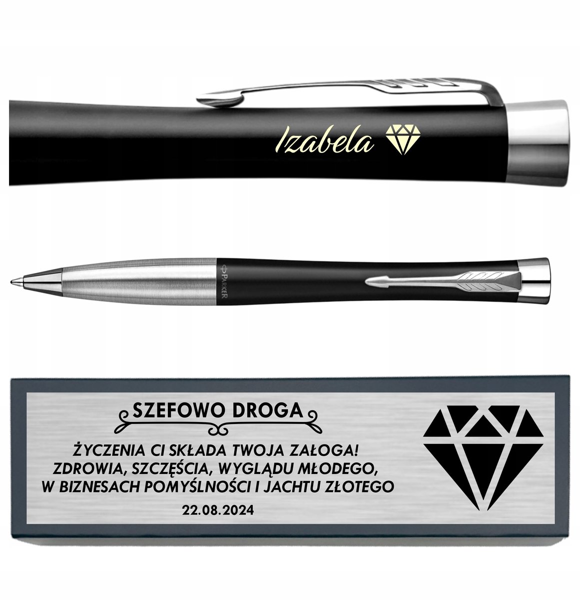 Parker Urban CT Zwarte Metal Pen met Gravure - Luxe Cadeau