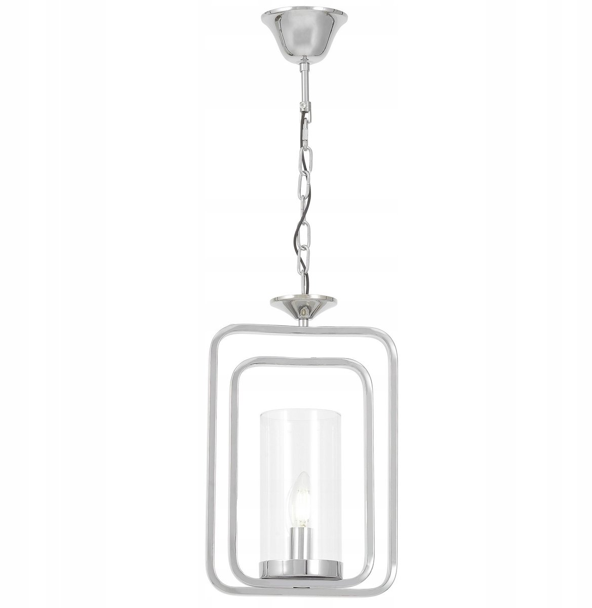 Lumina Deco Benton W1 Hanglamp - Modern Loft Chroom Glas E27