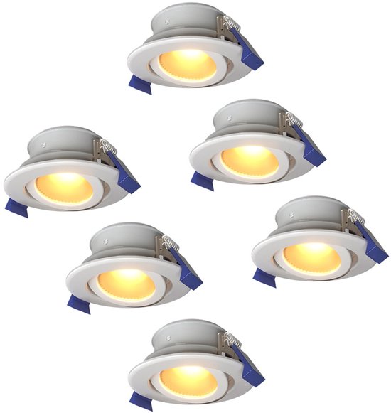 Set van 6 Lima LED Inbouwspots