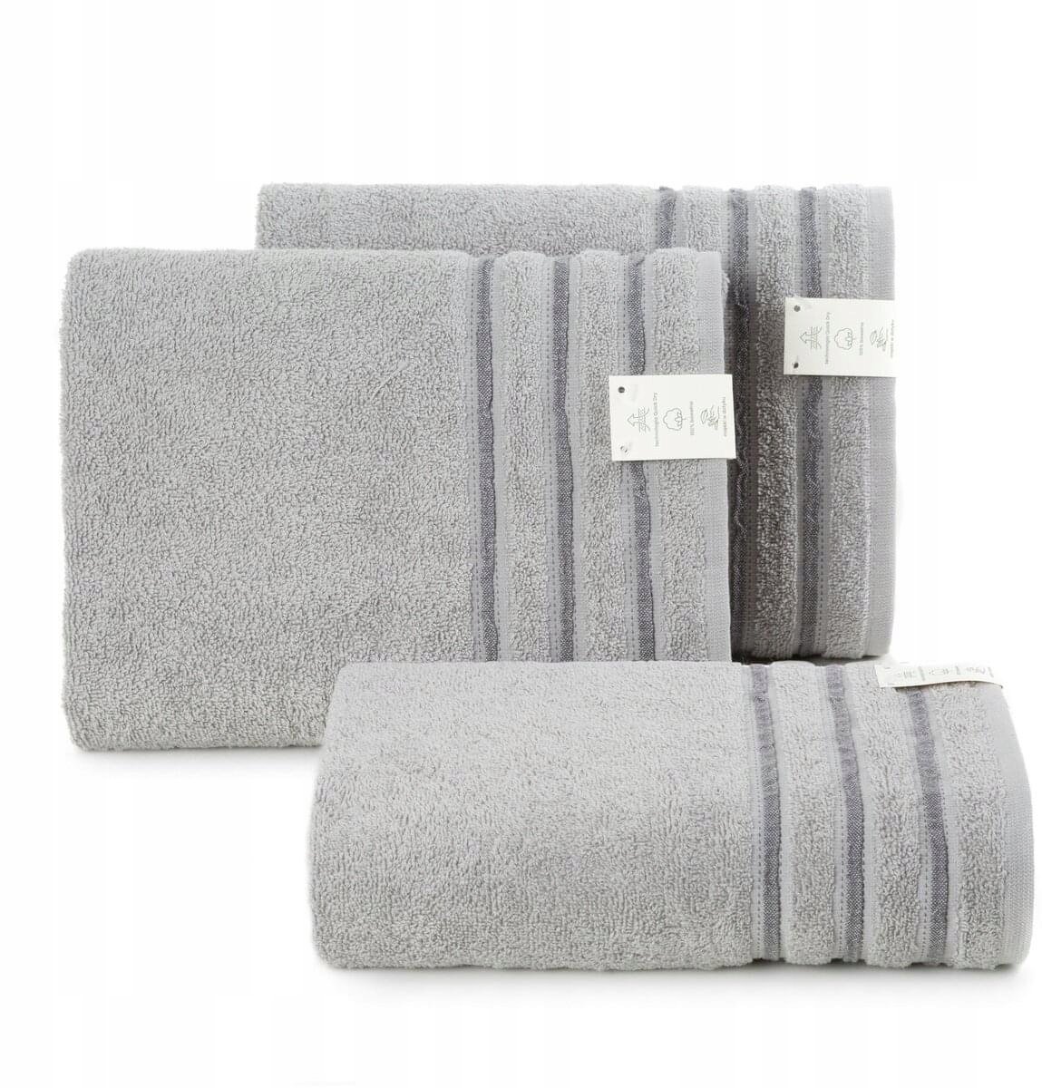 Jasper Handdoek Donker Zilver 70x140 cm - Zacht & Sneldrogend