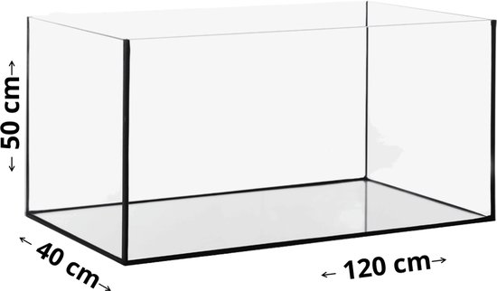Volglas Aquarium - Rechthoekig Aquarium - 120x40x50cm - 240L Aquarium