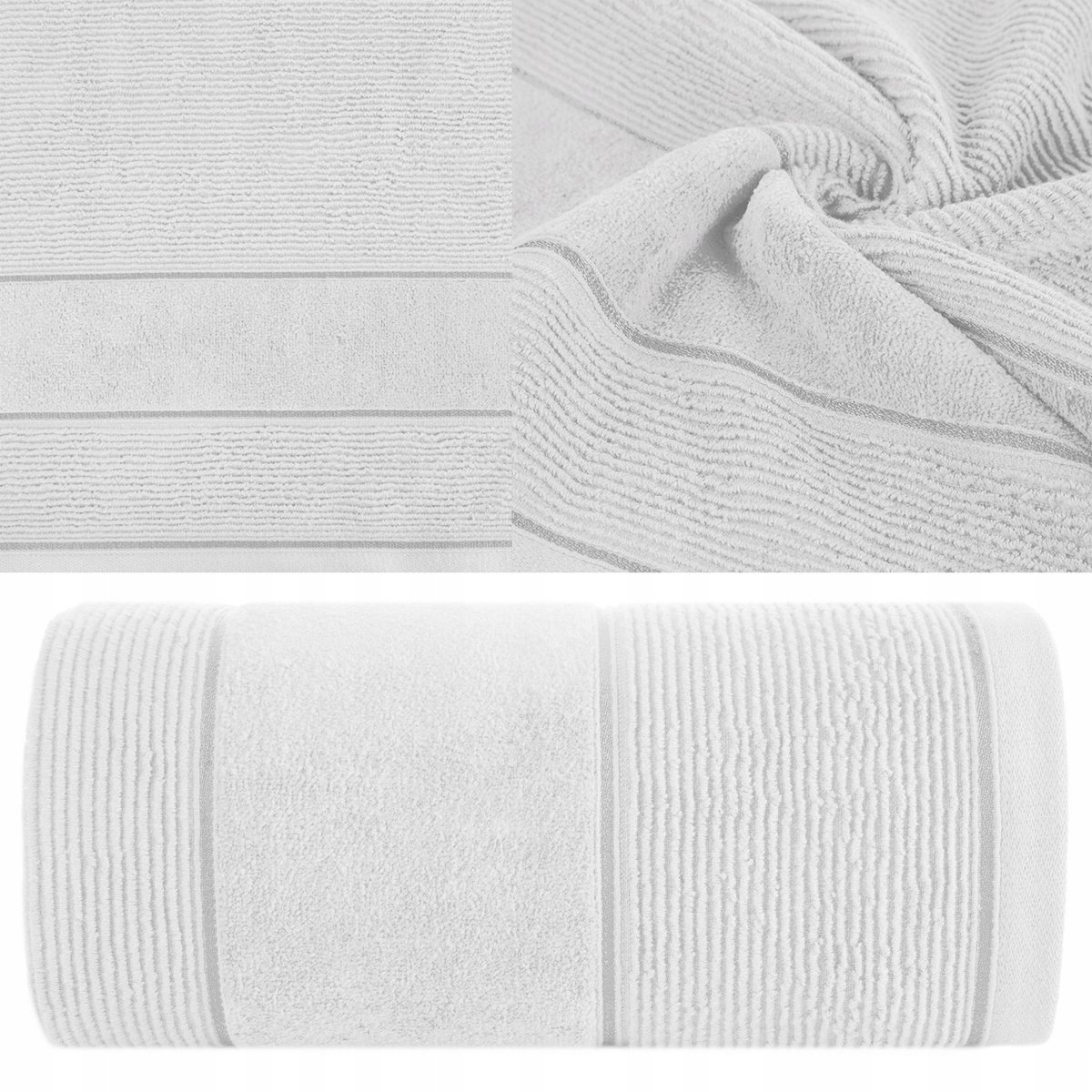 Zachte Katoenen Handdoek 30x50cm 500 GSM - Absorberend en Wit