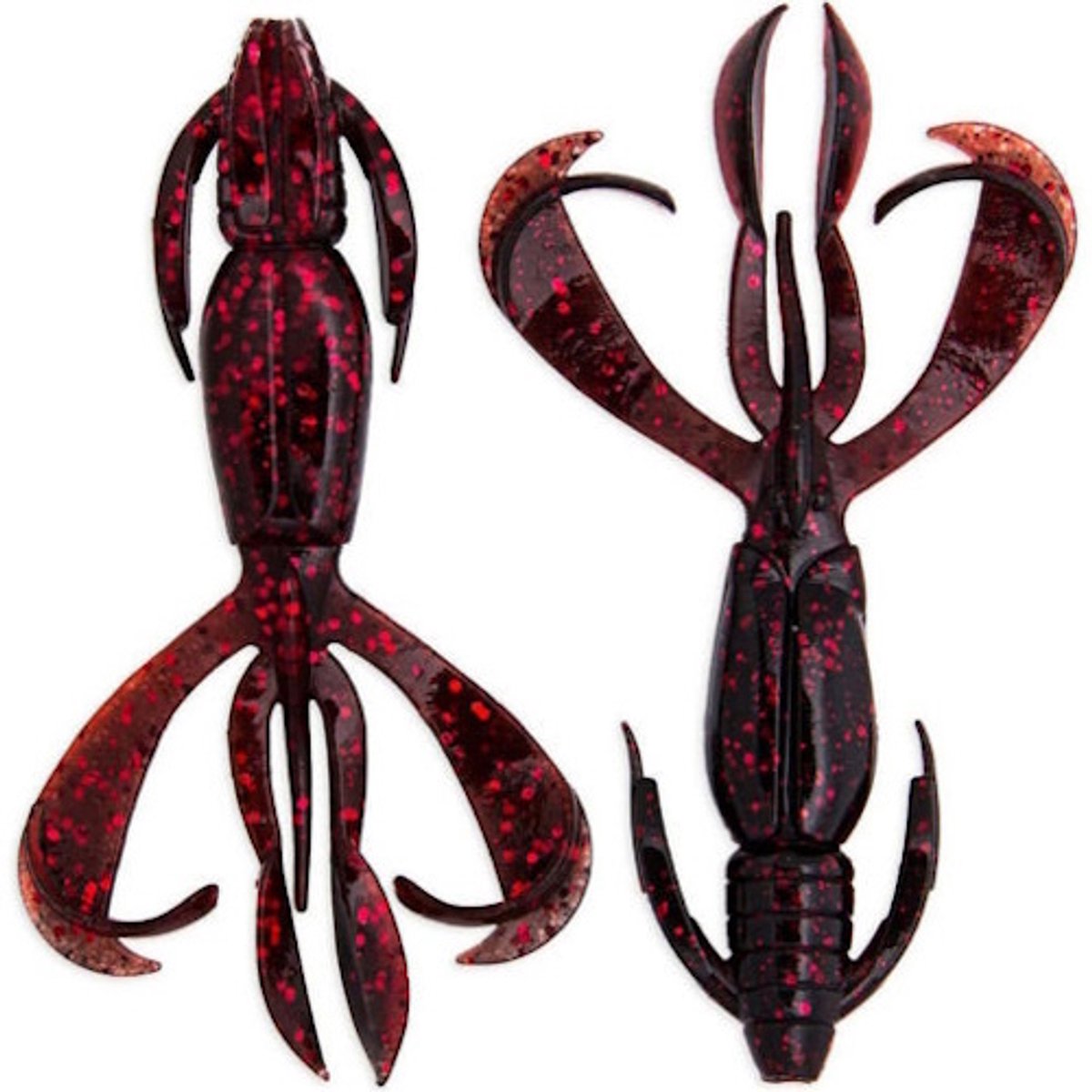 Keitech Crazy Flapper 3.6 (9 cm) Softbait - 6 stuks Black Cherry 411T