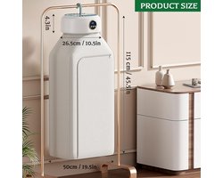 Draagbare wasdroger – Mini Elektrische Opvouwbare Droogmachine Met Afstandsbediening En Droogtas – 360° Hetelucht Drogen Met Slimme Timing – Compacte en energiezuinige droger voor appartementen campers en reizen