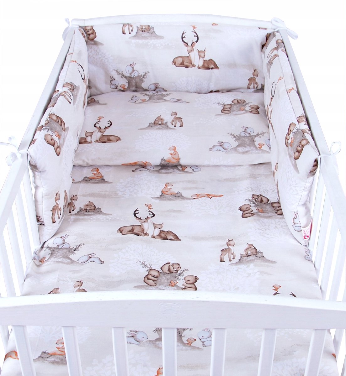 BabyLux Kinderbeddengoed 3-delig 100x135cm Katoen met Bedhek Beschermer