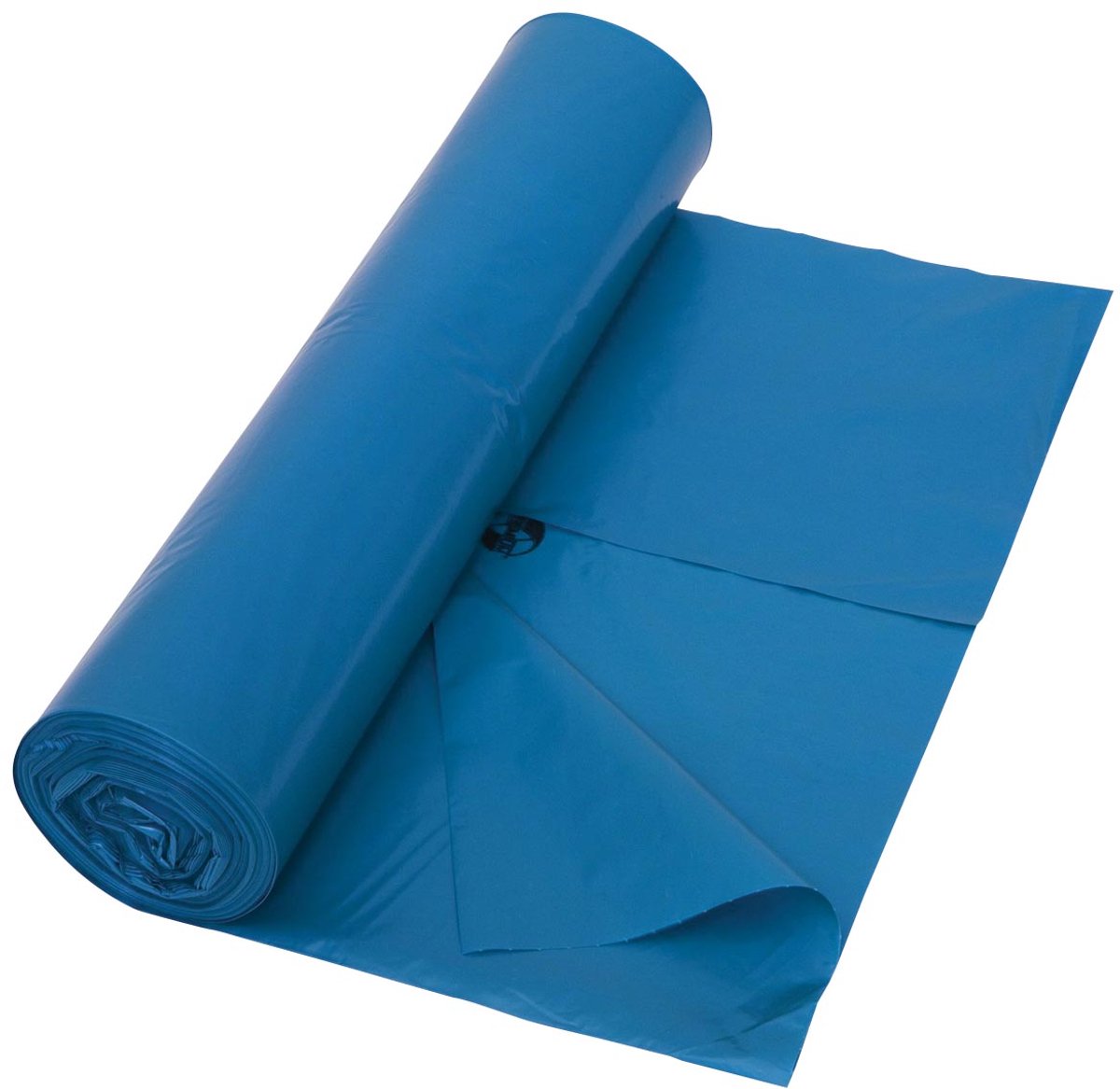 Vuilniszak 45 micron | ft 80 x 100 cm | 120 liter | blauw | rol van 25 stuks